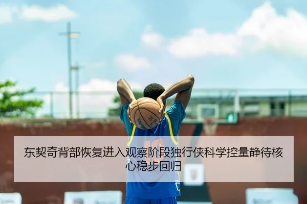 东契奇背部恢复进入观察阶段独行侠科学控量静待核心稳步回归